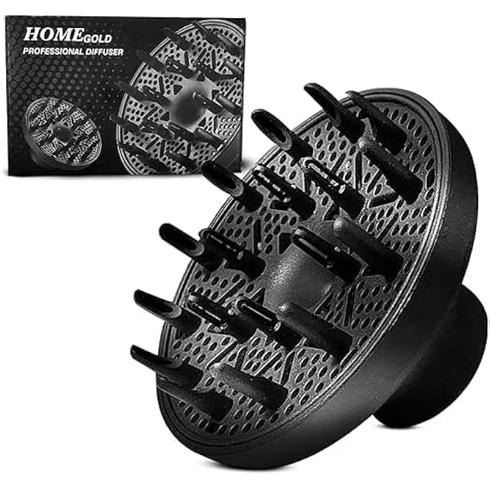 Hair Diffuser Universal Blow Dryer Attachment, Fits Most Hair Dryers, Curl Defining for Curly/Wavy Hair, Faster Drying with Gentle Air Distribution, Adds Volume, HG-01 - Image 1